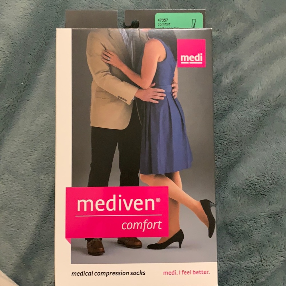 Black mediven comfort style brand compression socks